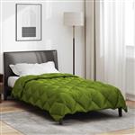 vidaXL Winter Dekbed Groen 220 x 140 cm Microfiber