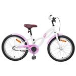vidaXL Kinderfiets 20 Inch voor 6-11 jaar oud Wit
