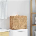 vidaXL Toiletrolhouder met opslag Naturel 36 x 18 x 31 cm Waterhyacint