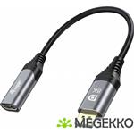 Equip 133446 video kabel adapter 0,15 m DisplayPort HDMI Zwart, Grijs