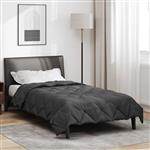 vidaXL Vol jaar dekbed Antraciet 135 x 220 cm Microfiber