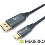 Equip 133423 video kabel adapter 3 m USB Type-C DisplayPort Grijs