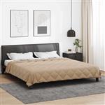 vidaXL Vol jaar dekbed Taupe 220 x 260 cm Microfiber