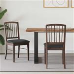 vidaXL Eettafelstoelen 2 pcs Licht Bruin 50 x 52,5 x 91 cm