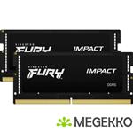 Kingston Technology FURY Impact Black XMP geheugenmodule 32 GB 2 x 16 GB DDR5 6400 MHz
