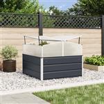 vidaXL Plantenbak Antraciet 100 x 100 x 77 cm Gegalvaniseerd staal