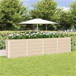 vidaXL Plantenbak Ivoor 160 x 40 x 75 cm Staal