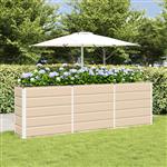 vidaXL Plantenbak Ivoor 160 x 40 x 75 cm Staal
