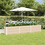 vidaXL Plantenbak Ivoor 240 x 40 x 45 cm Staal