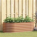 vidaXL Verhoogd bed Bruin 160 x 80 x 44 cm Staal