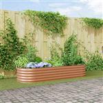 vidaXL Verhoogd bed Bruin 240 x 80 x 44 cm Staal