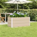 vidaXL Plantenbak Ivoor 100 x 50 x 45 cm Gegalvaniseerd staal