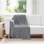 vidaXL Gooi Deken Donkergrijs 150 x 130 cm Fleece