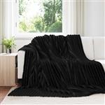 vidaXL Kleden 6 stuks Zwart 270 x 240 cm Fleece