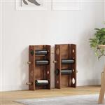 vidaXL Rek Bruin 24 x 13 x 54 cm Massief Mahoniehout