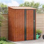 vidaXL Tuinhuisjes Bruin 153,5 x 86 x 200 cm Metaal