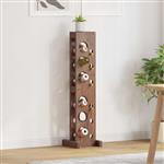 vidaXL Rek Bruin 20 x 25 x 100 cm Massief Mahoniehout