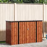 vidaXL Tuinopslagdoos Bruin 214 x 82 x 132 cm Staal