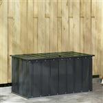 vidaXL Tuinopslagdoos Zwart 101 x 56,5 x 50 cm Staal