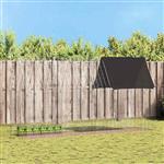 vidaXL Konijnenkooi Zilver 400 x 100 x 210 cm Gegalvaniseerd staal