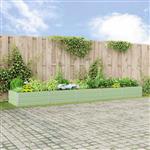 vidaXL Plantenbak Pastelgroen 195 x 100 x 45 cm Gegalvaniseerd staal