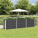 vidaXL Plantenbak Antraciet 480 x 50 x 45 cm Gegalvaniseerd staal
