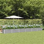 vidaXL Plantenbak Lichtgrijs 480 x 50 x 45 cm Gegalvaniseerd staal