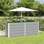 vidaXL Plantenbak Lichtgrijs 480 x 50 x 45 cm Gegalvaniseerd staal