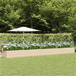 vidaXL Plantenbak Ivoor 600 x 80 x 45 cm Staal