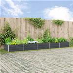 vidaXL Plantenbak Antraciet 195 x 100 x 45 cm Gegalvaniseerd staal