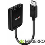 Lindy 38433 video kabel adapter DisplayPort 2 x HDMI