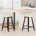 vidaXL Eettafelstoelen 2 pcs Licht Bruin 46 x 37 x 63 cm