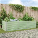 vidaXL Plantenbak Pastelgroen 195 x 100 x 45 cm Gegalvaniseerd staal