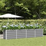 vidaXL Plantenbak Lichtgrijs 480 x 50 x 45 cm Gegalvaniseerd staal