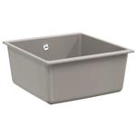 vidaXL Wasbak Grijs 430 x 460 mm 80% Kwarts en 20% Hars