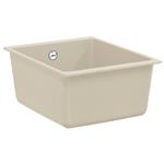 vidaXL Wasbak Beige 370 x 460 mm 80% Kwarts en 20% Hars