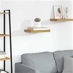 vidaXL Wandplank Wandgemonteerd Beige 40 x 23,5 x 4 cm Bewerkt hout