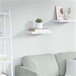 vidaXL Wandplank met opslag Wit Marmer 40 x 23,5 x 4 cm Bewerkt hout