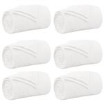 vidaXL Kleden 6 stuks Wit 220 x 240 cm Fleece