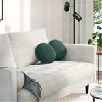 vidaXL Zitkussens 2 stuks Donkergroen Ø 40 x 13 cm Fluweel