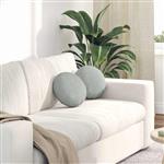 vidaXL Zitkussens 2 stuks Lichtgrijs Ø 40 x 13 cm Fluweel