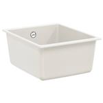 vidaXL Wasbak Wit 370 x 460 mm 80% Kwarts en 20% Hars