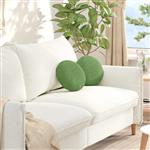 vidaXL Zitkussens 2 stuks Lichtgroen Ø 40 x 13 cm Fluweel