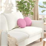 vidaXL Zitkussens 2 pcs Roze Ø30 x 13 cm Stof