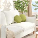 vidaXL Zitkussens 2 pcs Lichtgroen Ø30 x 13 cm Stof