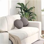vidaXL Zitkussens 2 pcs Taupe Ø30 x 13 cm Stof