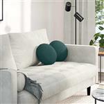 vidaXL Zitkussens 2 pcs Donkergroen Ø30 x 13 cm Stof