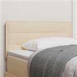 vidaXL Hoofdbord met hoofdeinde Crème 90 cm Nep Leer