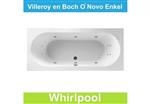 Ligbad Villeroy & Boch O.novo 180x80 cm Balboa Whirlpool systeem Enkel