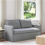 vidaXL Bank 140cm Lichtgrijs Metaal